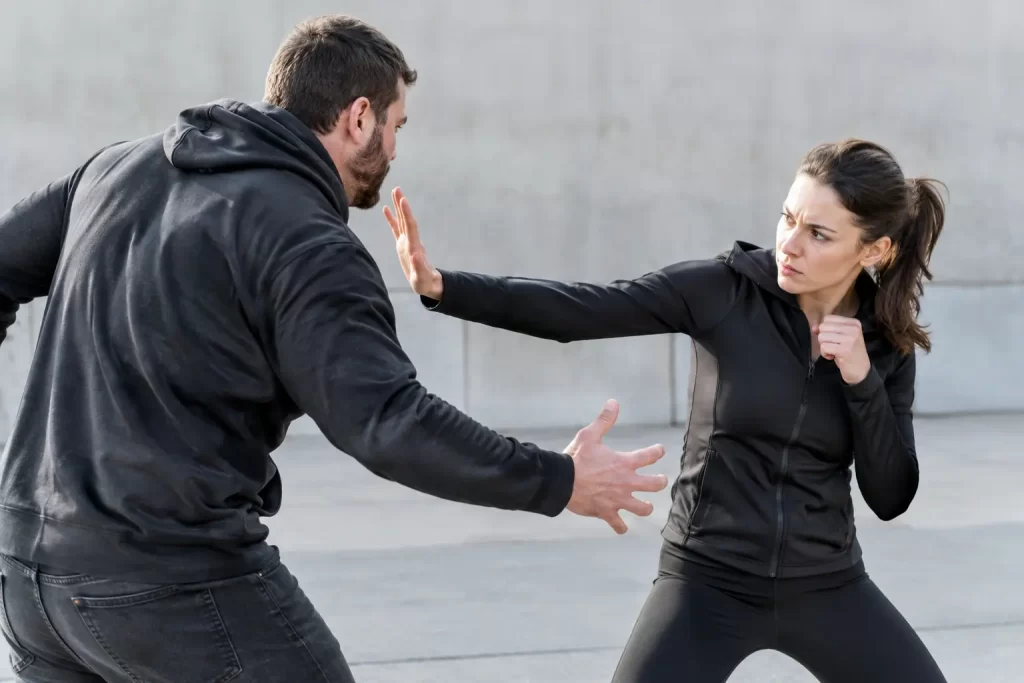 Self Defense Against a Larger Attacker: What Works